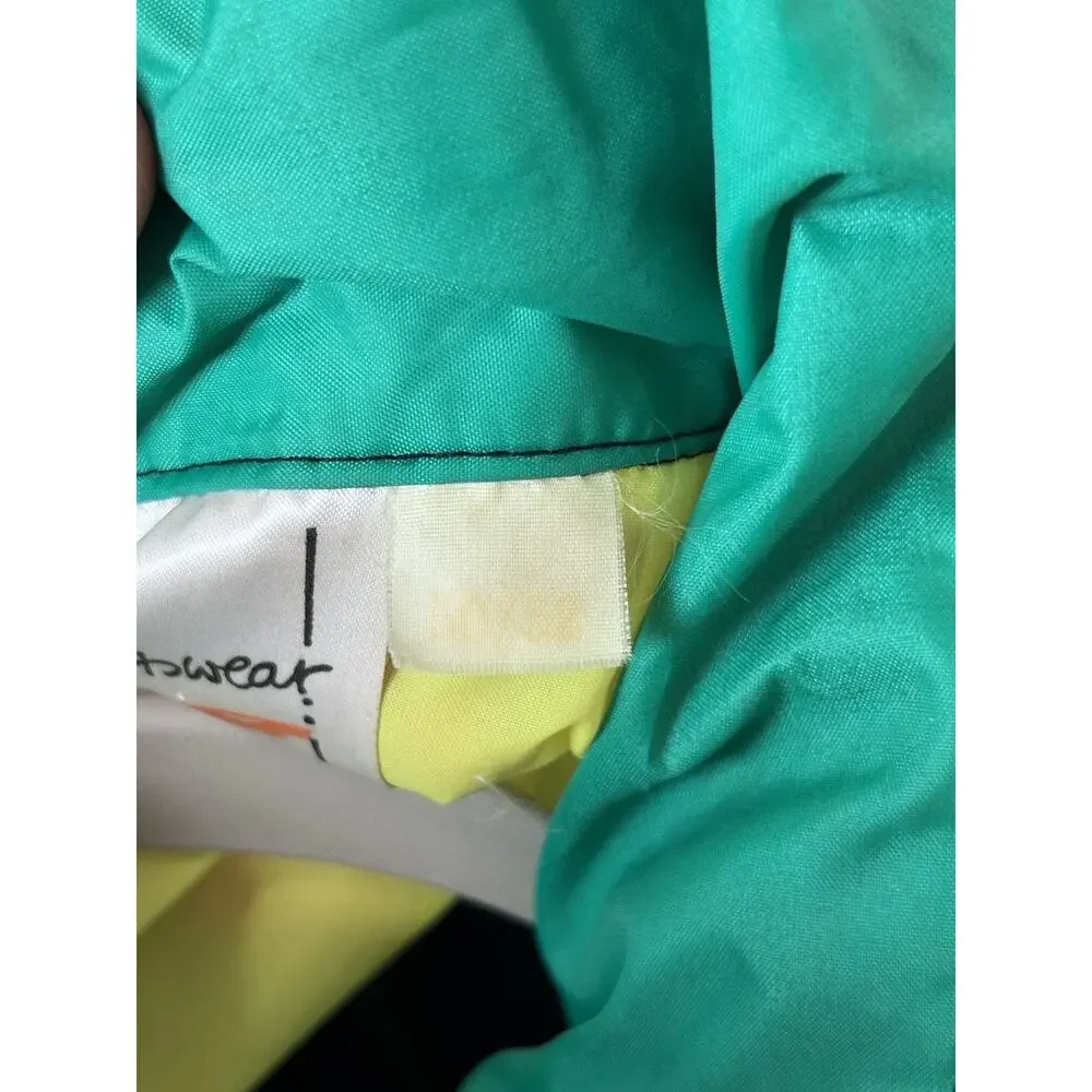 Vintage 80’s 90s Y2K NEON layered color block anorak JACKET 50in 2XL
